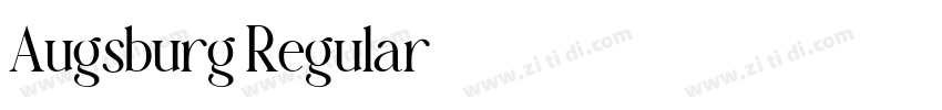 Augsburg Regular字体转换 Augsburg Regular字体转换